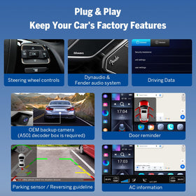 Eonon VWX7A backup camera input enabling safer parking maneuvers