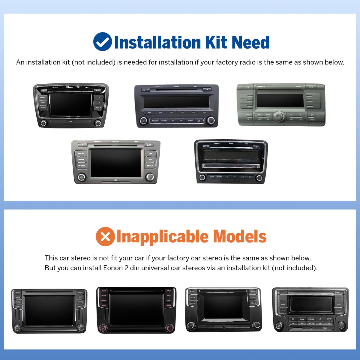 Eonon VWX7A DSP with 36-band EQ for richer in-car sound