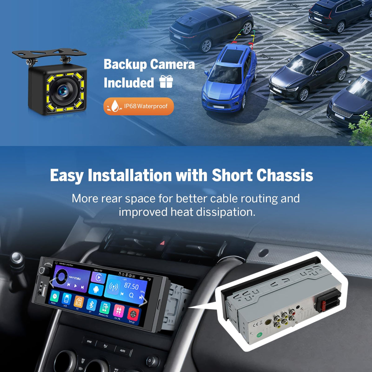 EONON wiring harness detail simplifying installation and correct wiring