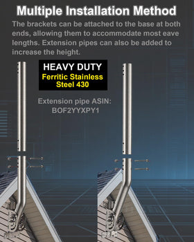 EOQO 1.38-inch mast diameter detail for compatible extensions.