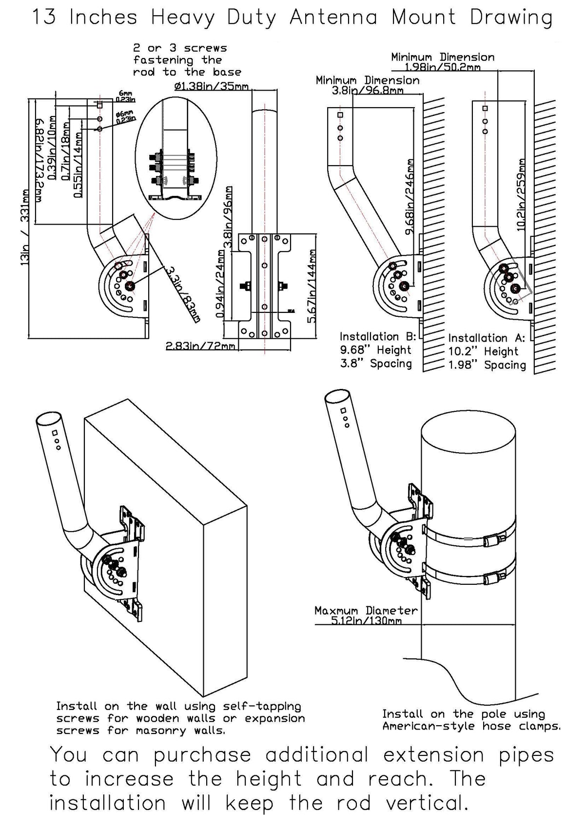 EOQO three-screw locking base close-up showing extra-strong mounting.