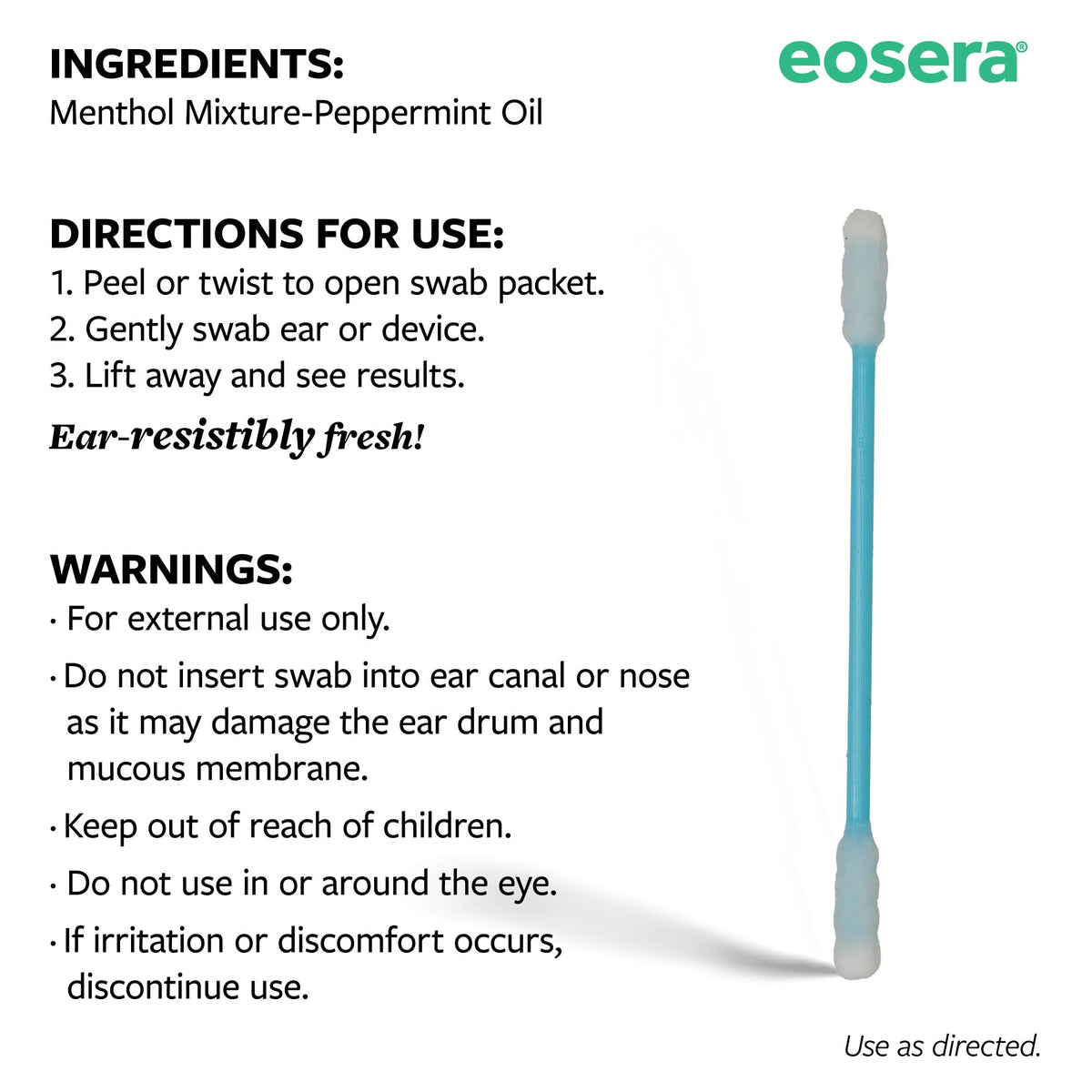 Eosera Swabeeze travel pack ideal for quick on the go cleansing