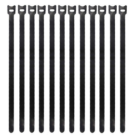 Eowpower front packaging showing 50 black reusable cable ties and benefits