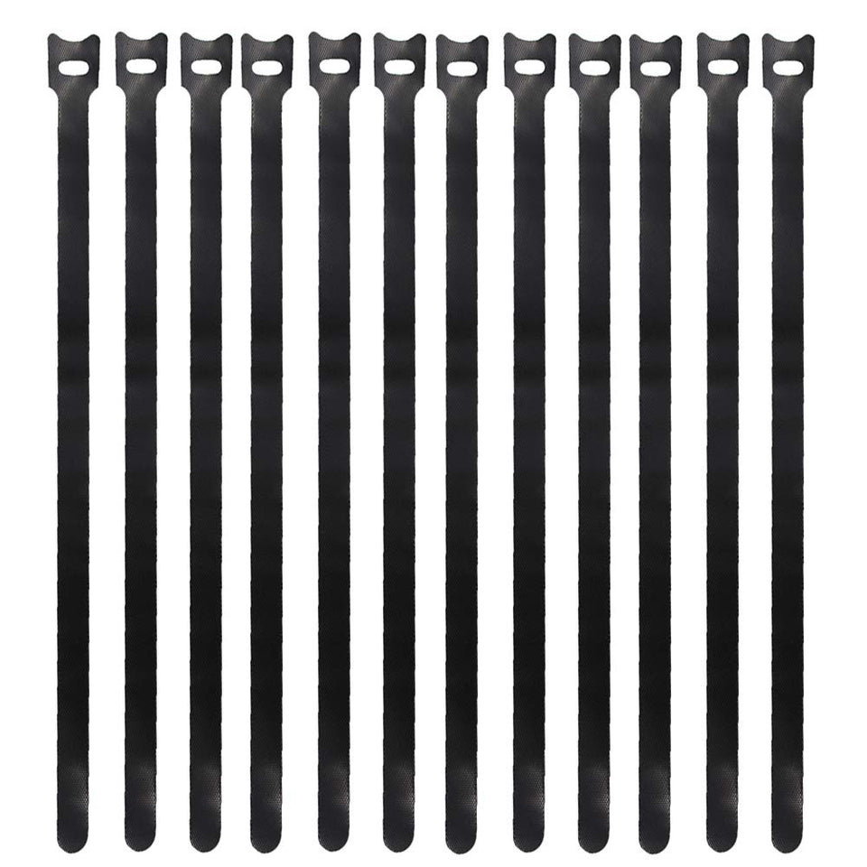 Eowpower front packaging showing 50 black reusable cable ties and benefits