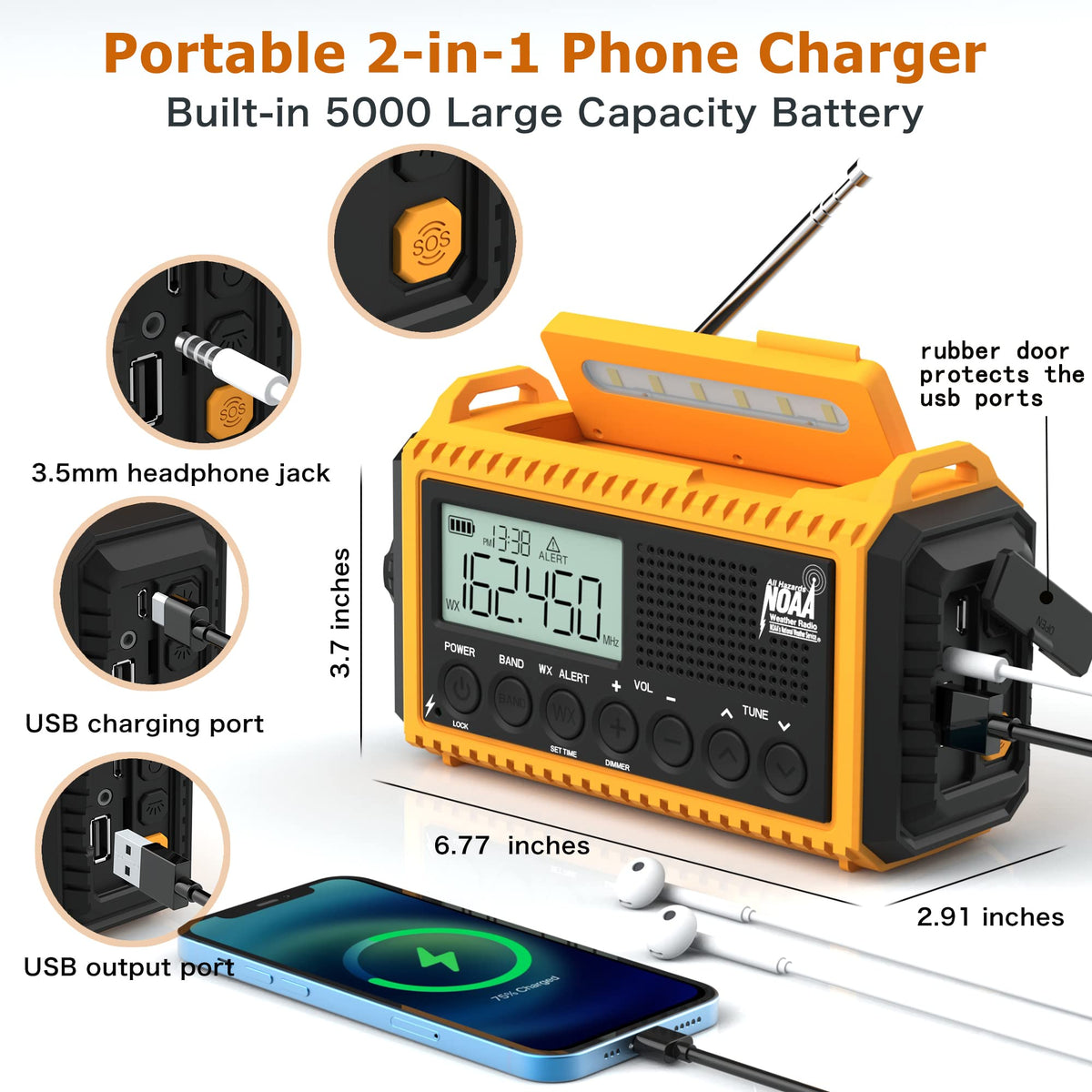 Eoxsmile flashlight beam illuminating distance to aid nighttime search and safety