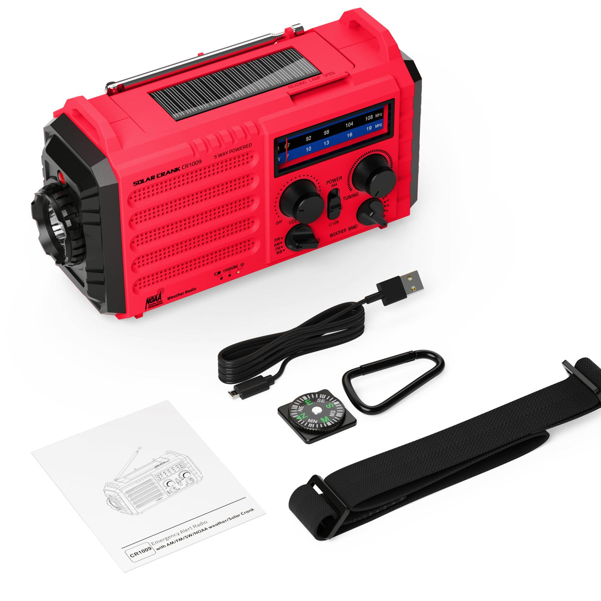 Eoxsmile next to hiking gear showing compact scale and portability