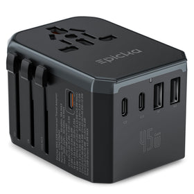 EPICKA front view showing adapter and AC outlet, portable travel convenience