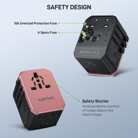 EPICKA label and fuse compartment close-up, clear safety information