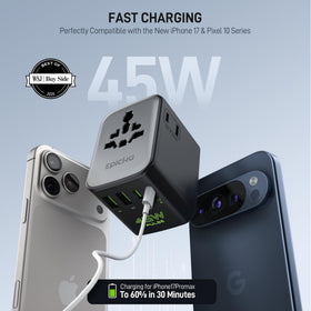EPICKA close-up of USB-C and USB-A ports for fast device charging