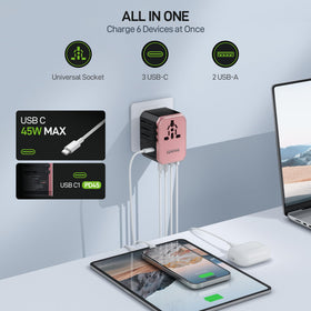 EPICKA USB ports close-up showing USB-C and USB-A, rapid power delivery