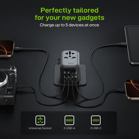 EPICKA Pulse supports EU, UK, US, and China plug types for versatility.