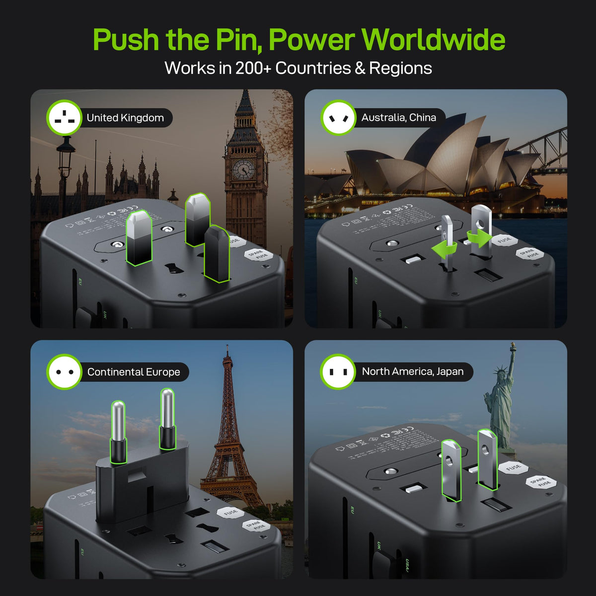EPICKA Pulse USB-A ports for charging multiple devices on the go.