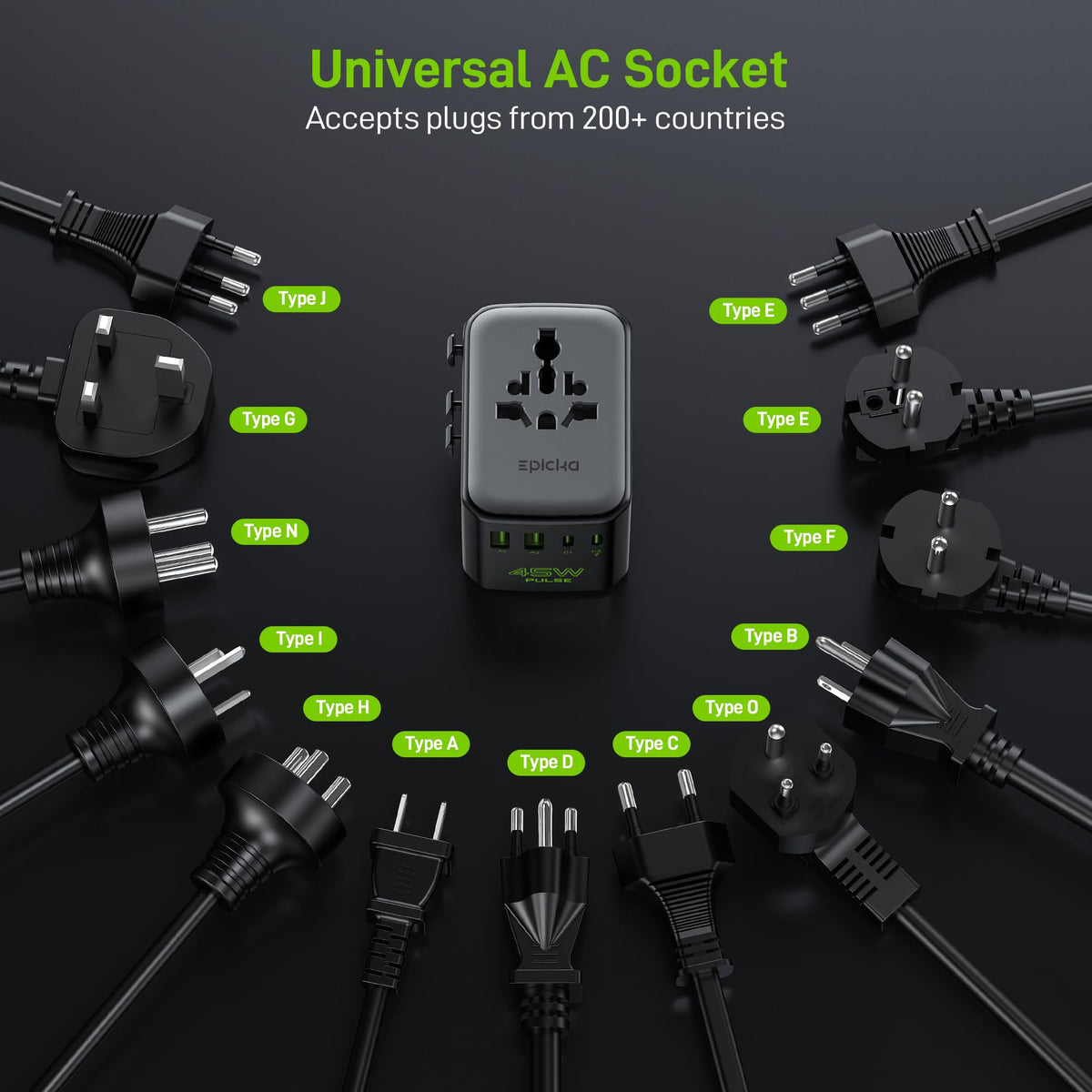 EPICKA next to smartphone showing compact size and travel readiness