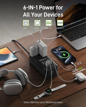 EPICKA USB-C 20W PD port fast-charges phones and tablets on the go.