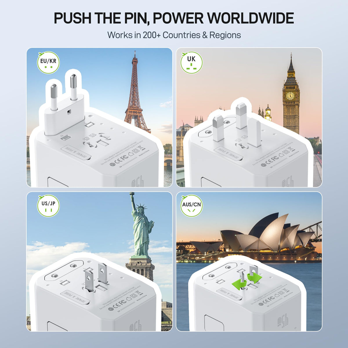 EPICKA close-up of USB-C and USB-A ports highlighting high-speed charging
