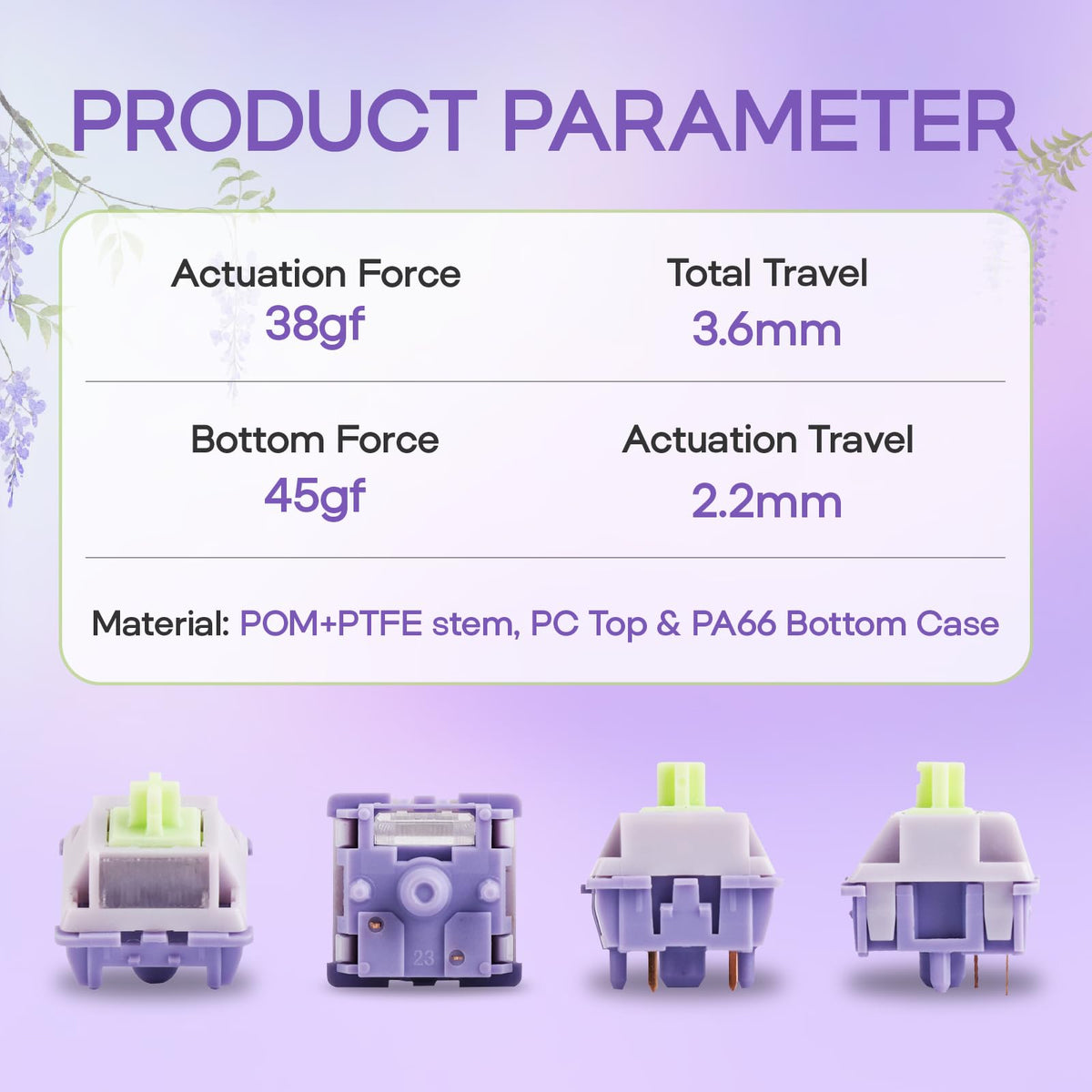 EPOMAKER premium materials with alloy copper housing for durability