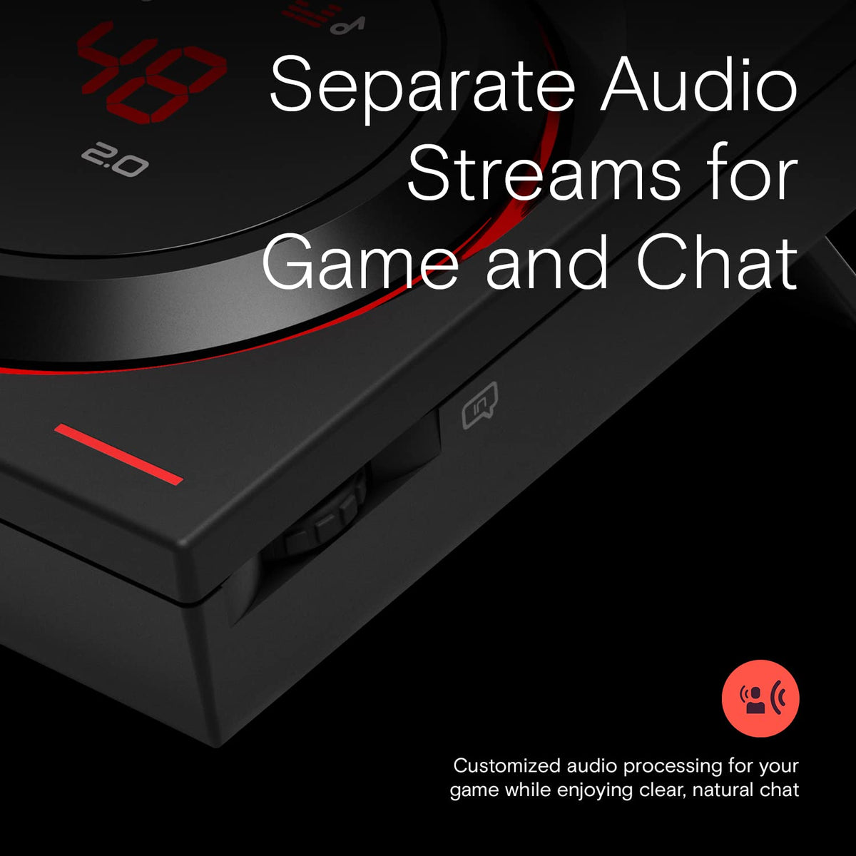 EPOS GSX 1000 7.1 surround engine delivering immersive positional audio.