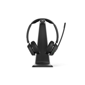 EPOS Impact 1061T headset worn for all day comfort and secure fit.