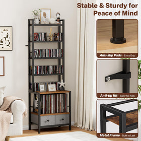 Epouseter 6-Tier rack assembly image demonstrates easy setup and sturdy construction.