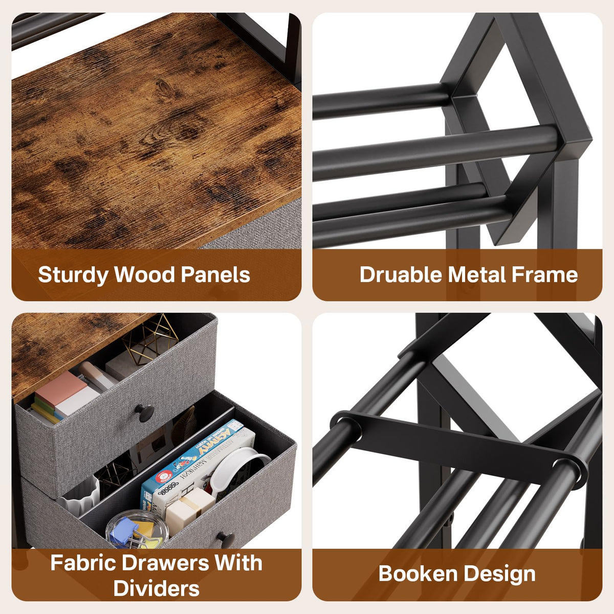 Epouseter in a living room scene showing stylish industrial storage and decluttered space