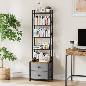 Epouseter stylish shelf complements living room or home office decor.