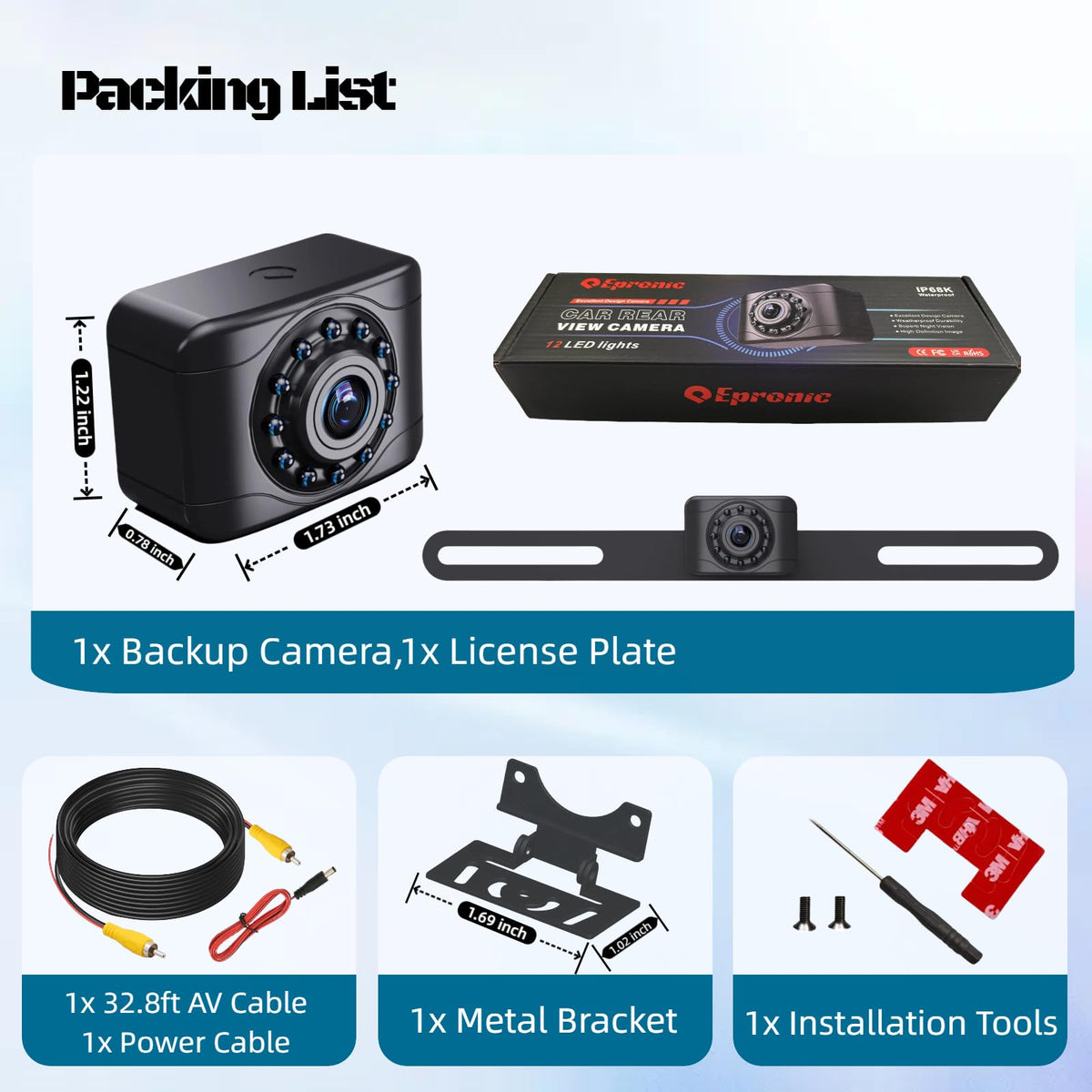 Epronic X1P hidden brackets enable clean license-plate mounting