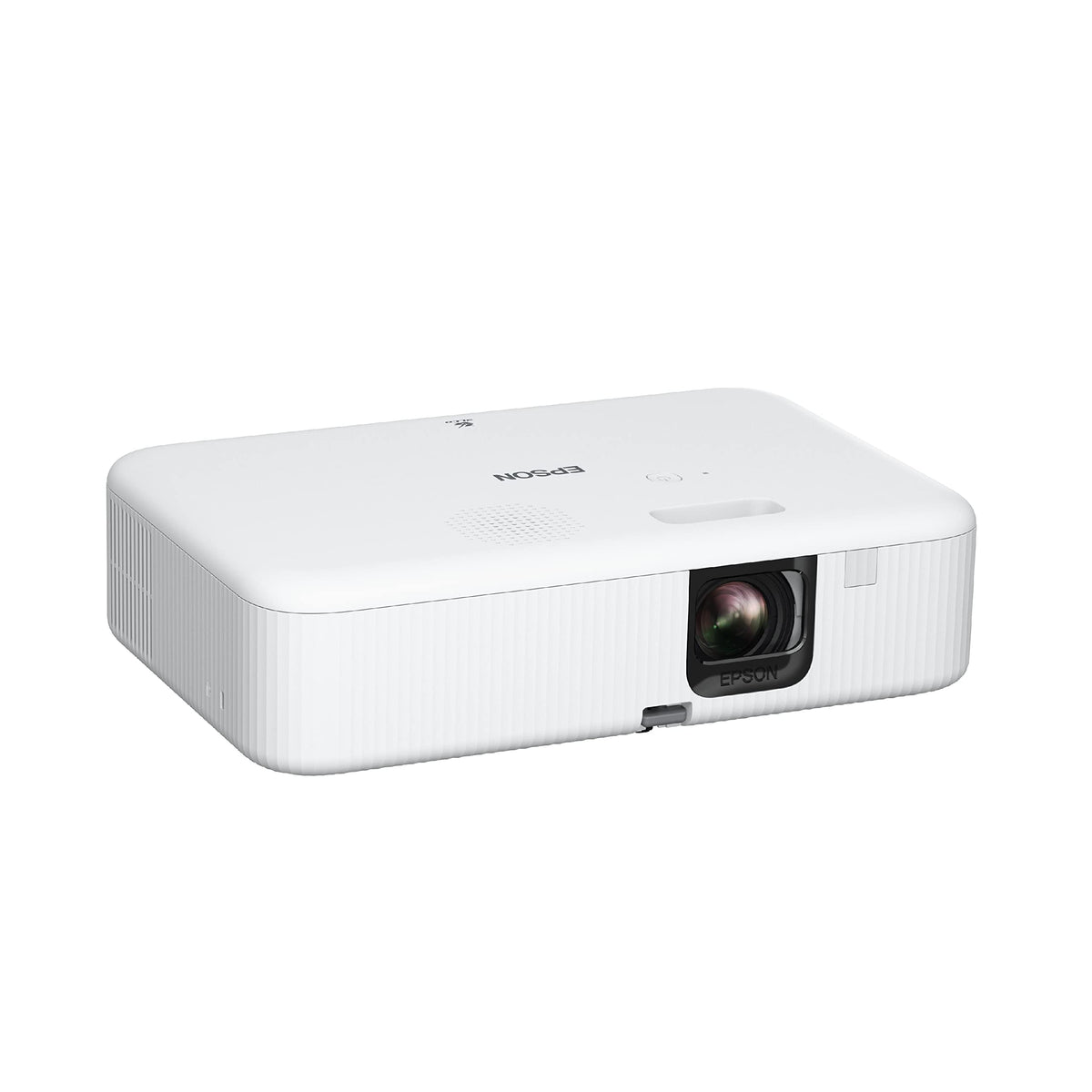 Epson EpiqVision Flex FH02 front view highlighting portable home cinema setup