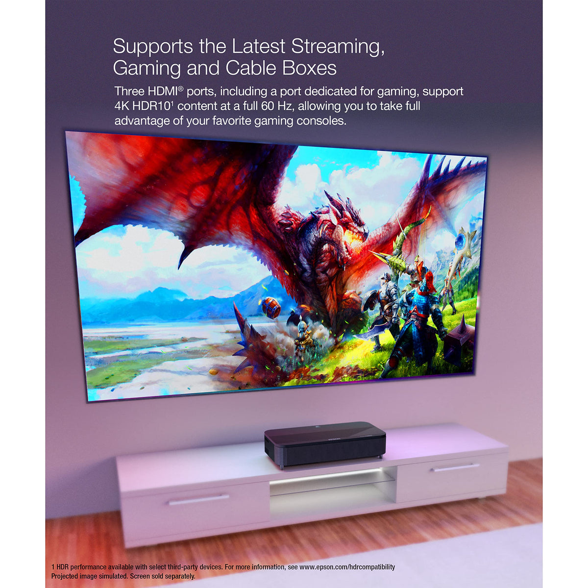 Epson EpiqVision Ultra LS800 4K PRO-UHD color rendering with sharp detail.