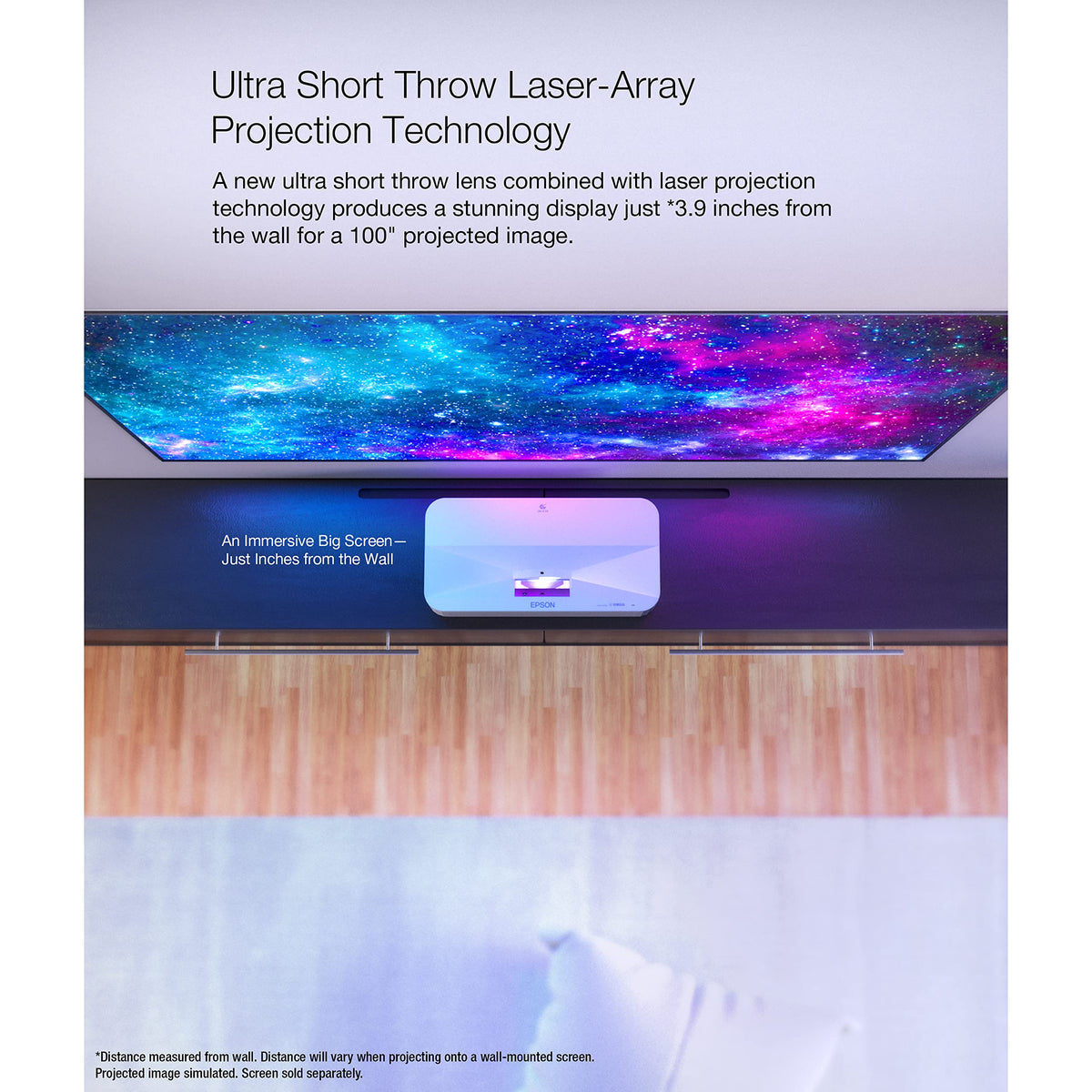 Epson EpiqVision LS800 Android TV interface for easy streaming access