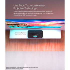 Bright output from Epson EpiqVision Ultra LS800 for daytime viewing with vivid contrast.