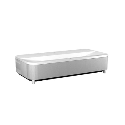 Epson EpiqVision LS800 front view showing compact projector design for living rooms