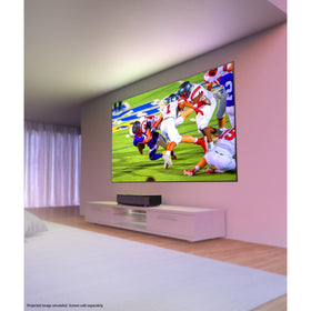 Epson LS800 near-wall setup demonstrates compact placement for ultra-short throw.