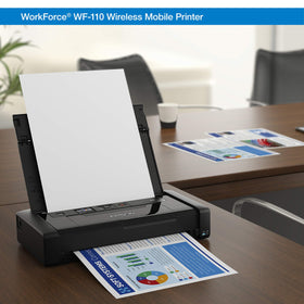 Epson WorkForce WF-110 Wi-Fi Direct printing from mobile devices.