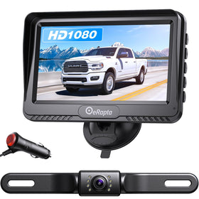 eRapta monitor on dashboard showing clear backup image for safer parking