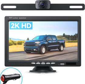 eRapta monitor front view showing clear 7-inch image and controls for safer driving