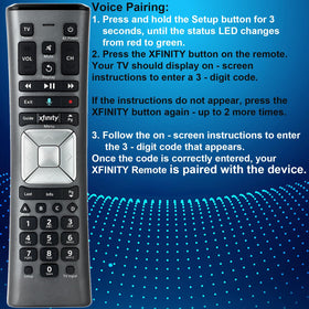 XR11 remote in use with X1 box for voice control.