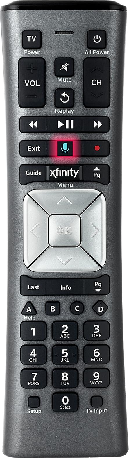 Eremolz XR11 remote front view for easy control.
