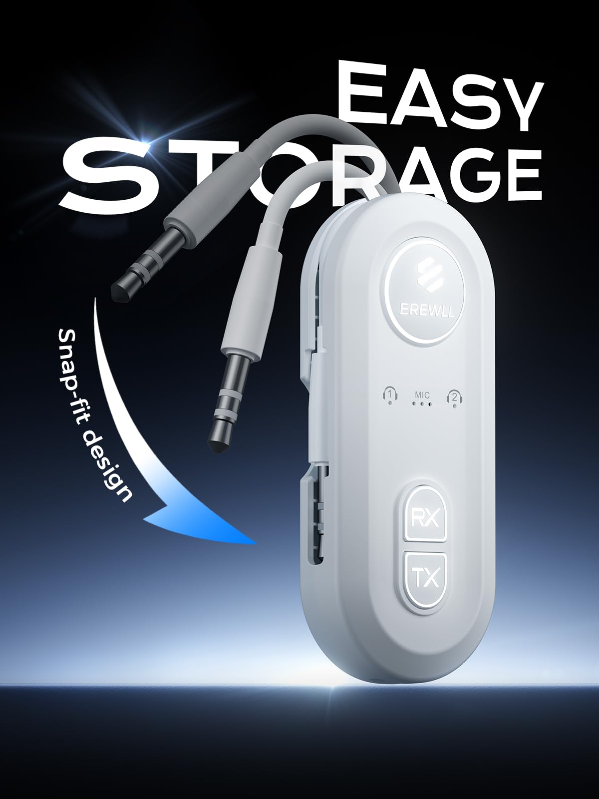 Erewll aptX Adaptive logo on device surface