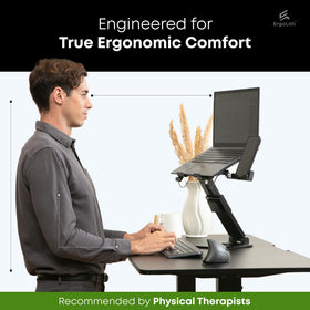 ErgoLith extendable phone holder keeps your device at eye level.
