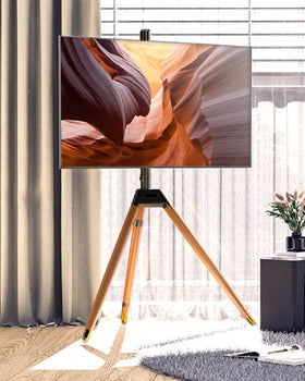 Ergounion Arti600 floor stand in a living room setup