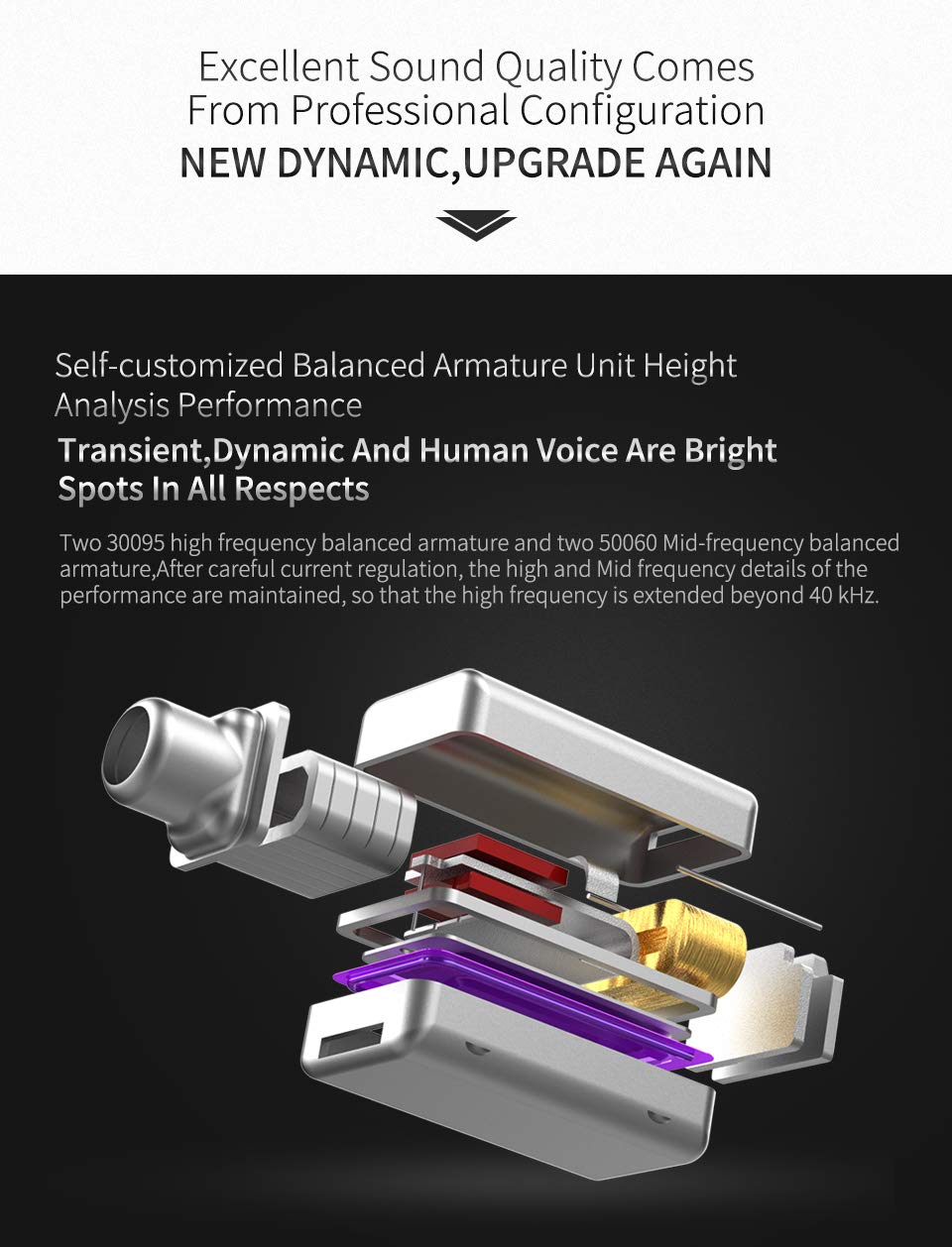 erjigo KZ ZS10 Pro 0.75mm 2-pin connector for reliable connections