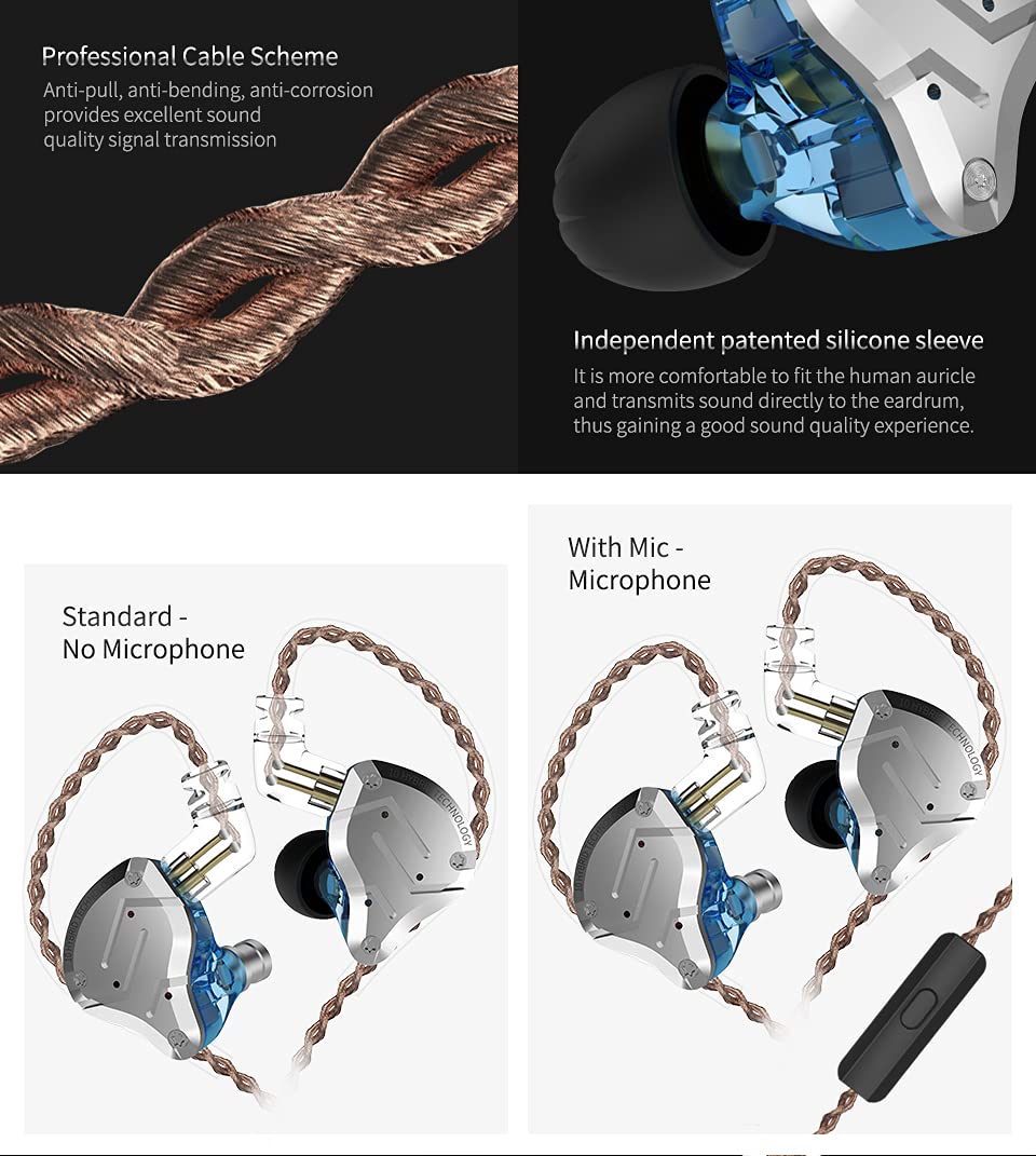 erjigo KZ ZS10 Pro color options purple black blue
