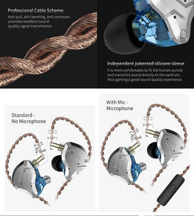 erjigo KZ ZS10 Pro color options purple black blue
