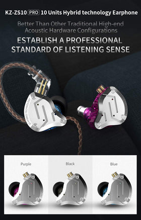 erjigo kz zs10 pro metal cavity and resin body for premium, durable look