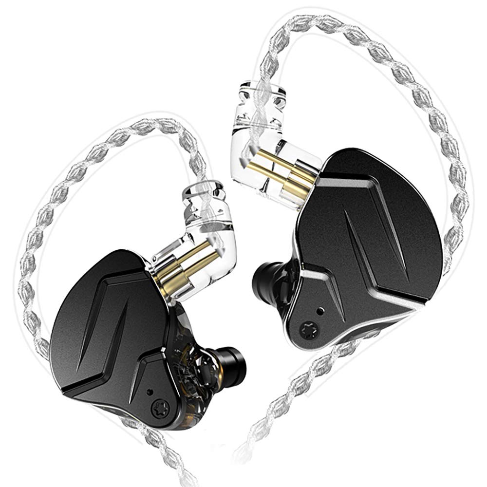 Erjigo ZSN PRO X earphones close-up highlighting premium metal craftsmanship.