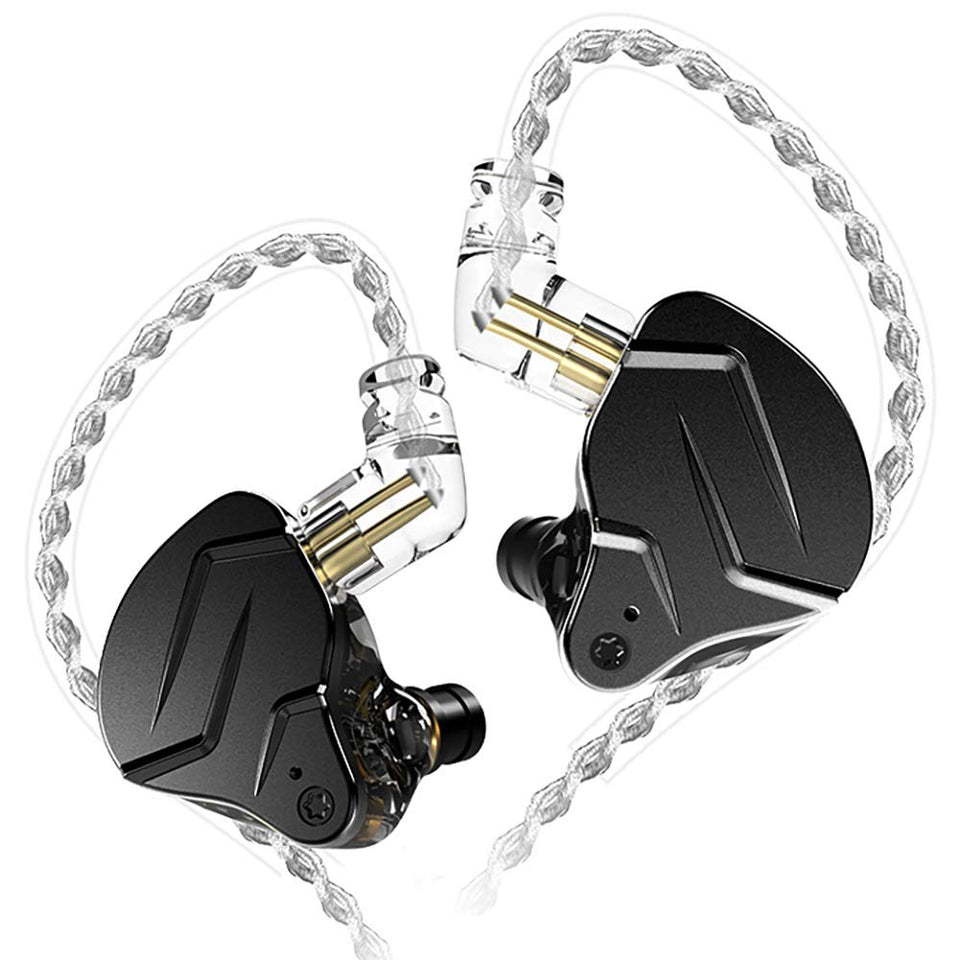 Erjigo ZSN PRO X earphones close-up highlighting premium metal craftsmanship.