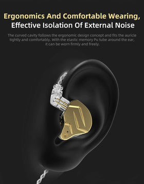 erjigo KZ ZSN PRO X 0.75 mm pin demonstrates secure wired connection