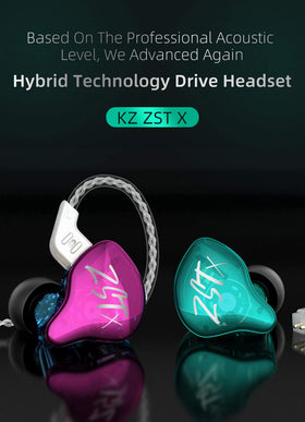 Erjigo KZ ZST X features 30095 high-frequency balanced armature for detailed highs.