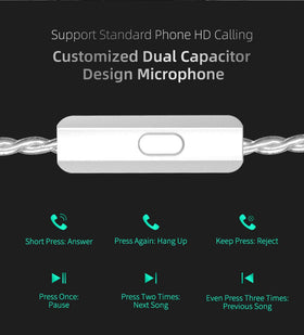 Erjigo KZ ZST X ear-hook design keeps monitors secure during wear.