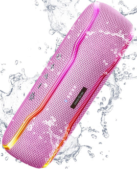 ERKEI SEHN front view showing pink speaker and clear branding, ideal for parties